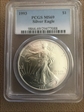 1993 $1 Silver Eagle MS69
