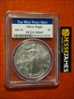 2007-W $1 Burnished Silver Eagle SP69