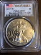 2017-W $1 Burnished Silver Eagle First Strike SP69