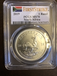 2019 1 Rand Krugerrand Silver First Strike MS70