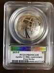 2019-P $1 Apollo 11 50th Anniversary First Strike AMF PR69DCAM