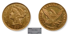 1851-D $5 MS62