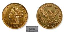 1852-D $2.50 MS62
