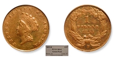 1855-D G$1 MS61