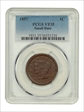 1857 1C Small Date VF35BN