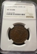 1840 1C Large Date VF35