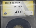 1915-S 5C VF20