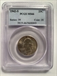 1942-S 25C MS66