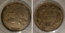 1857 1C Flying Eagle XF40