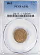1863 1C AU53