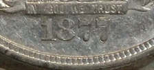 1877-S T$1 AU55