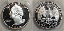 1994-S 25C PR69DCAM