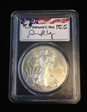 2015-W $1 Burnished Silver Eagle First Strike Moy SIgnature SP70