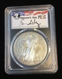 2012-W $1 Burnished Silver Eagle Moy Signature SP70