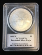 2006-W $1 Burnished Silver Eagle Moy Signature SP70