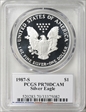 1987-S $1 Silver Eagle Moy Signature PR70DCAM