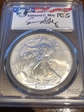 2007-W $1 Burnished Silver Eagle Moy Signature SP70
