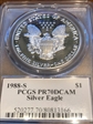 1988-S $1 Silver Eagle Moy Signature PR70DCAM