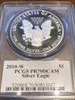 2010-W $1 Silver Eagle Moy Signature PR70DCAM