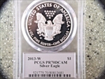 2013-W $1 Silver Eagle Moy Signature PR70DCAM