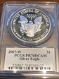 2007-W $1 Silver Eagle Moy Signature PR70DCAM