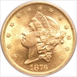 1876-S $20 MS62