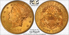 1902 $20 MS66
