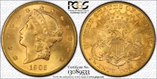1905-S $20 MS64