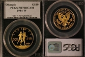 1984-W $10 Olympic PR70DCAM