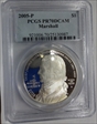 2005-P $1 Marshall PR70DCAM