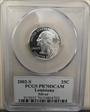 2002-S 25C Louisiana Silver PR70DCAM