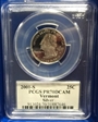 2001-S 25C Vermont Silver PR70DCAM