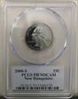 2000-S 25C New Hampshire PR70DCAM