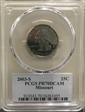 2003-S 25C Missouri PR70DCAM