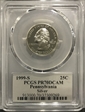 1999-S 25C Pennsylvania Silver PR70DCAM