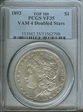 1893 $1 VAM 4, Doubled Stars VF35