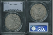 1921-D $1 VF35
