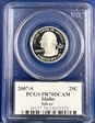 2007-S 25C Idaho Silver PR70DCAM