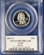2007-S 25C Utah Silver PR70DCAM
