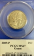 2009-P 25C Guam MS67