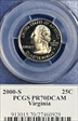 2000-S 25C Virginia PR70DCAM