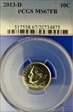 2013-D 10C MS67FB