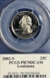2002-S 25C Louisiana PR70DCAM