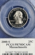 2000-S 25C Massachusetts PR70DCAM
