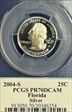 2004-S 25C Florida Silver PR70DCAM