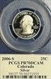 2006-S 25C Colorado Silver PR70DCAM