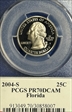 2004-S 25C Florida PR70DCAM