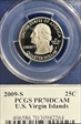 2009-S 25C U.S. Virgin Islands PR70DCAM