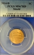 2014-D 1C Shield MS67RD