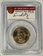 (2010) $1 Missing Edge Lettering Millard Fillmore Moy Signature MS68